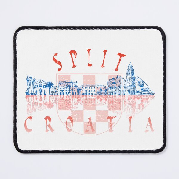 Item preview, Split skyline city Croatia flag colors grunge designed and sold by LumbardaDesigns.