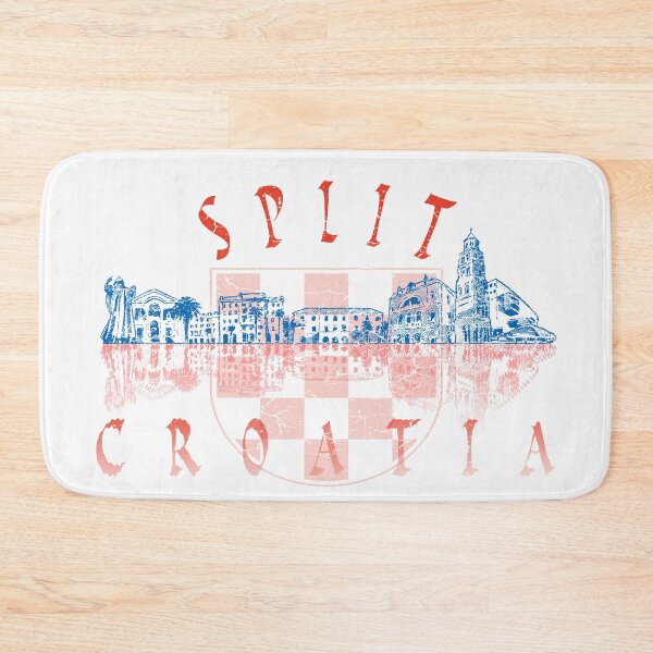 Item preview, Split skyline city Croatia flag colors grunge designed and sold by LumbardaDesigns.