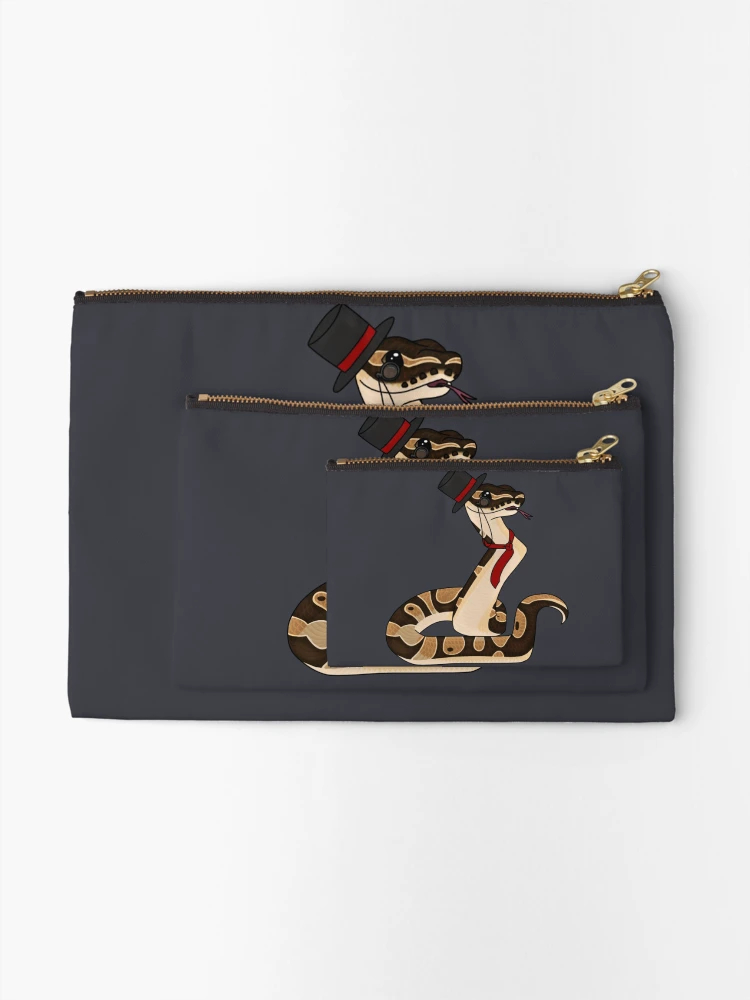 Thumbnail 2 of 4, Zipper Pouch, Dapper Ball Python designed and sold by ceolsonart.