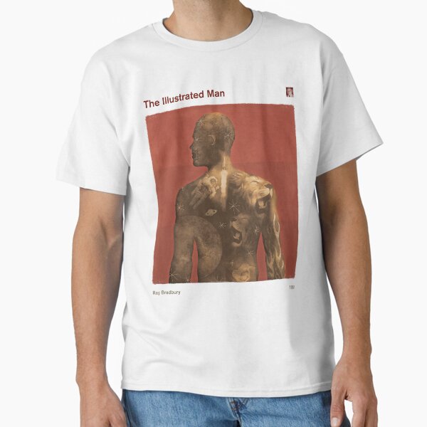 Item preview, The Illustrated Man - Ray Bradbury Sci Fi Literary Art for Book Lovers designed and sold by RedHillPrints.