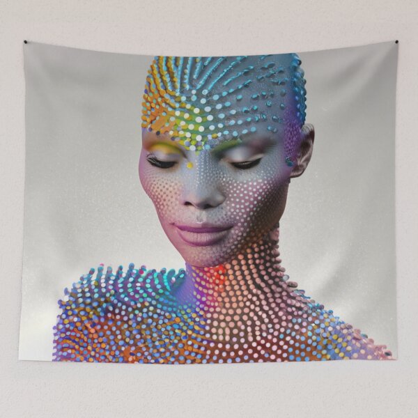 Item preview, Pointillist Portrait designed and sold by jsebouvi.