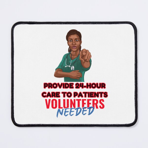 Item preview, Black Nurse Messy Bun Life, Volunteers Needed designed and sold by ShopULove.