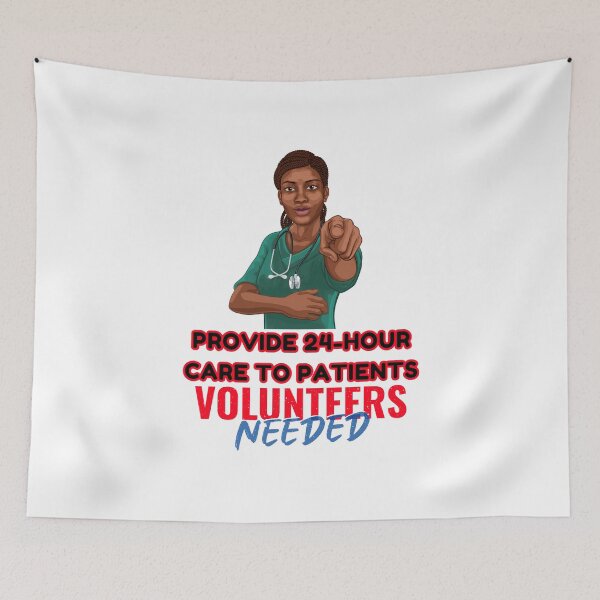 Item preview, Black Nurse Messy Bun Life, Volunteers Needed designed and sold by ShopULove.