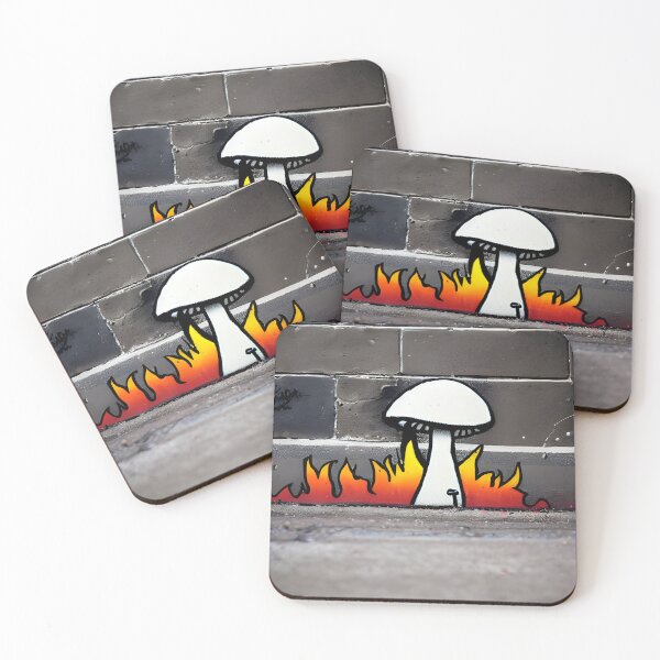 Item preview, Mushrooms in the style of famous art No. 6 designed and sold by CRAFTER-MEDIA.