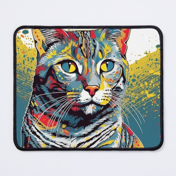 Item preview, Egyptian Mau Pop-Art: Striking Feline Pharaoh Decor for Cat Lovers! designed and sold by DooodleGod.
