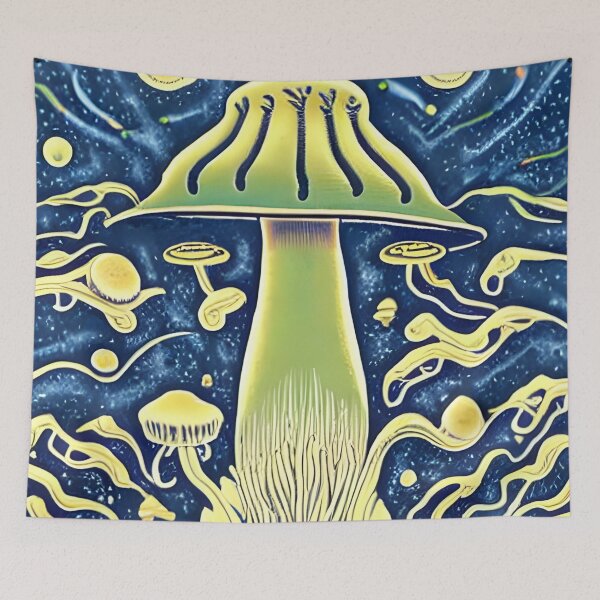 Item preview, Mushrooms in the style of famous art No. 7 designed and sold by CRAFTER-MEDIA.