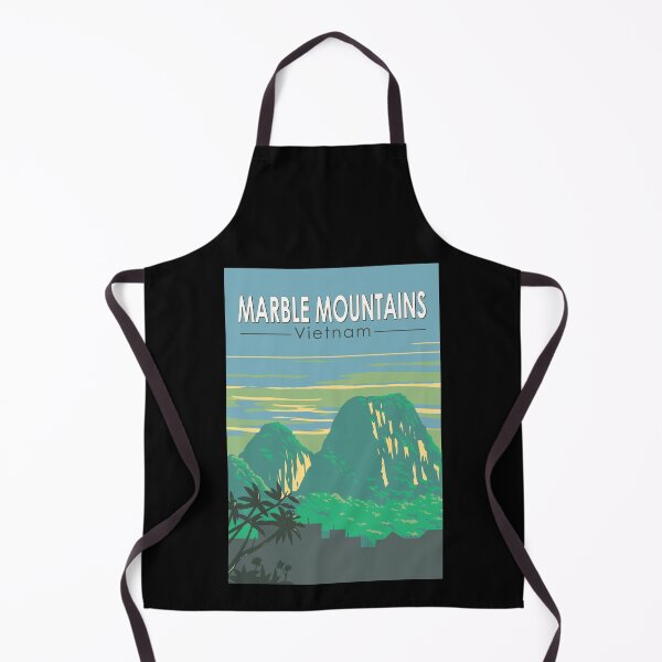 Item preview, Marble Mountains Vietnam Travel Art Vintage designed and sold by KrisSidDesigns.