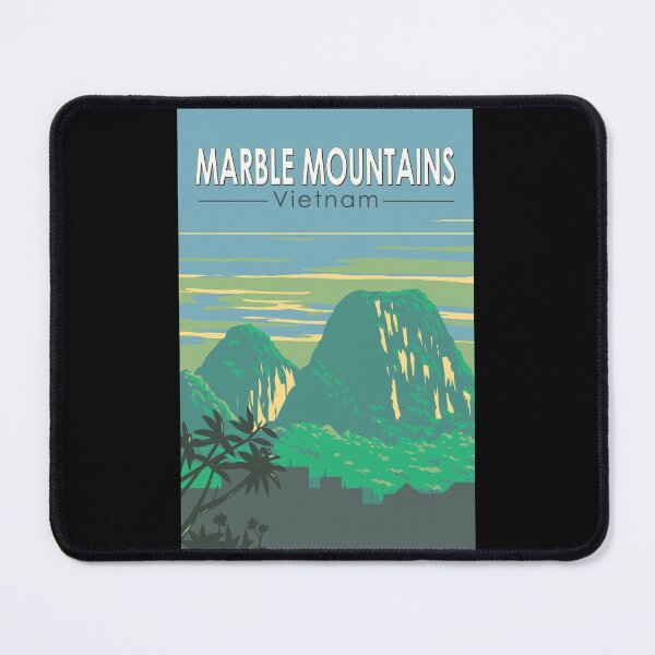 Item preview, Marble Mountains Vietnam Travel Art Vintage designed and sold by KrisSidDesigns.