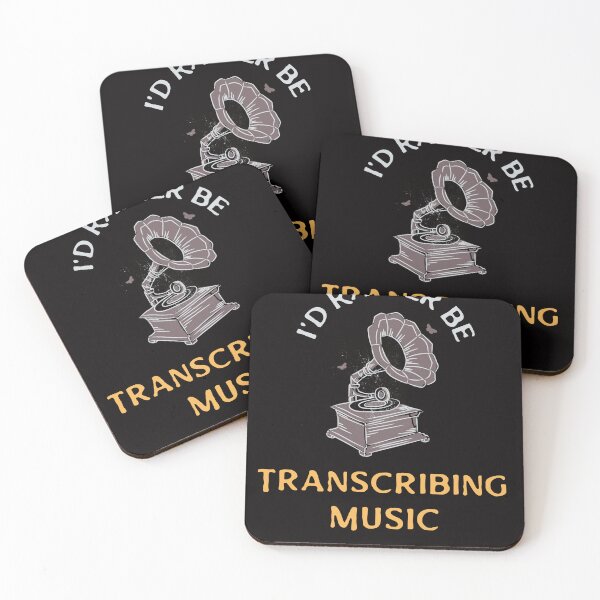Item preview, Jazz Musician I'd Rather Be Transcribing T-Shirt, Guitar Sax Piano Bass Drum Player Transcription Tee, Music Teacher Student Gift Shirt designed and sold by jazznerdparade.