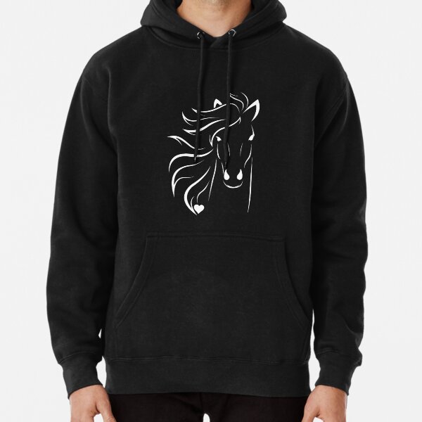 Item preview, Horse lover - White horse design and heart designed and sold by ZenNature.