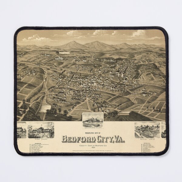 Item preview, Bedford City, Virginia (1891) designed and sold by allhistory.