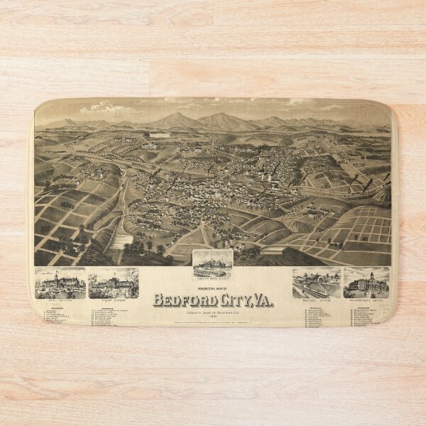 Item preview, Bedford City, Virginia (1891) designed and sold by allhistory.