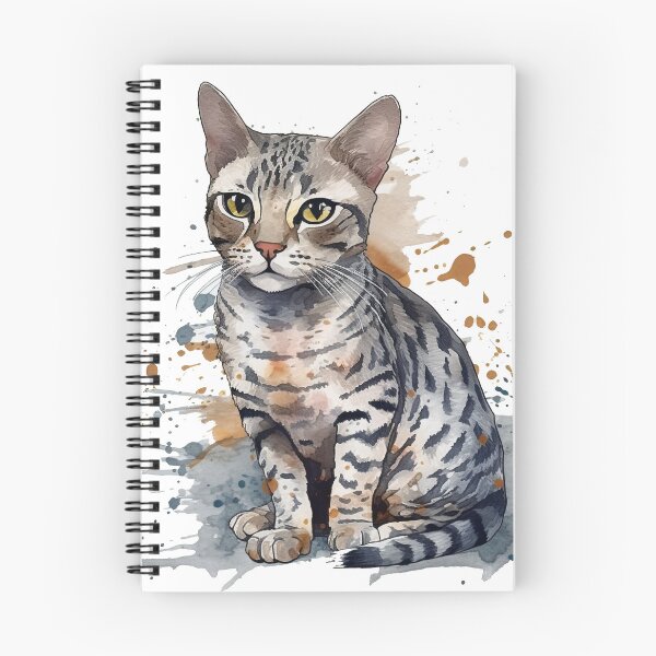 Item preview, Mau Watercolor Portrait - Artistic & Lively Feline designed and sold by DooodleGod.