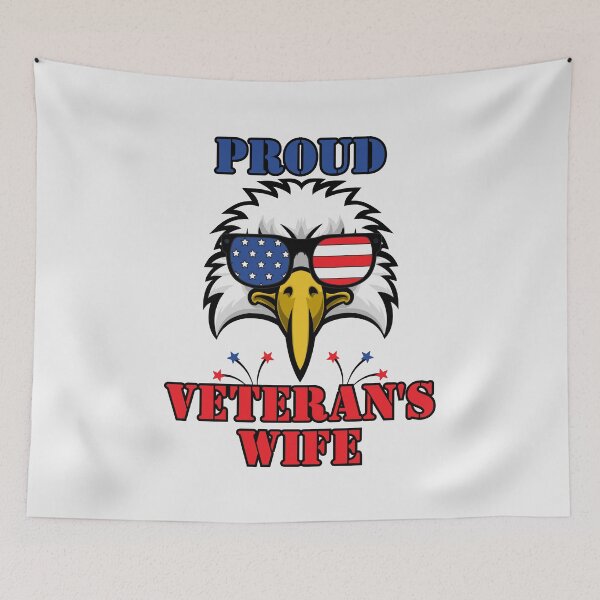 Item preview, Proud Veteran's Wife designed and sold by RockBeeDesigns.