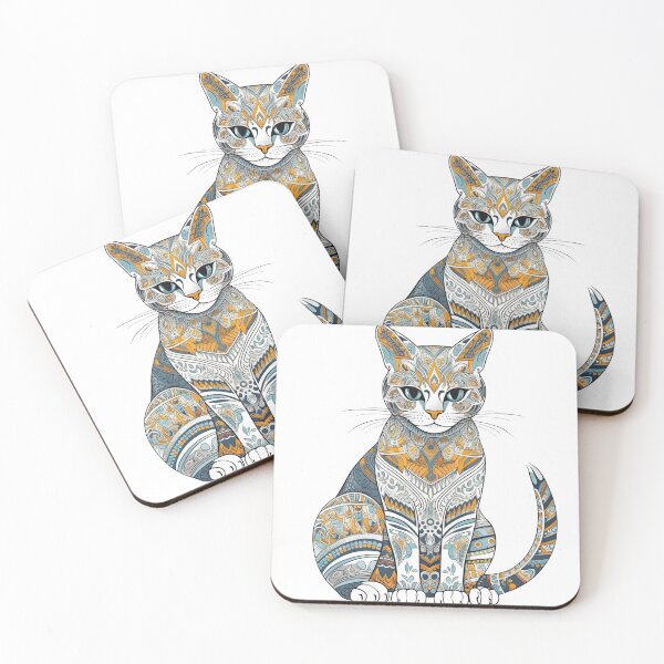 Item preview, Egyptian Mau Jewelry - Hand-Drawn Whimsical Design for Feline designed and sold by DooodleGod.