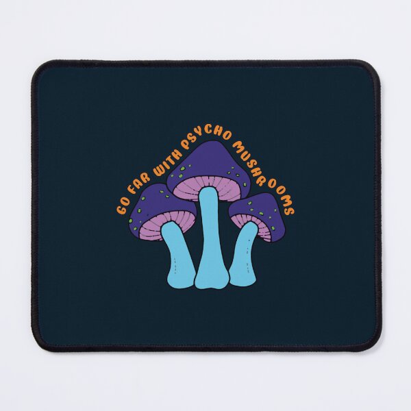 Item preview, Go far with psycho mushrooms in purple and green - Mushrooms puns designed and sold by GwynJohnsonzx.