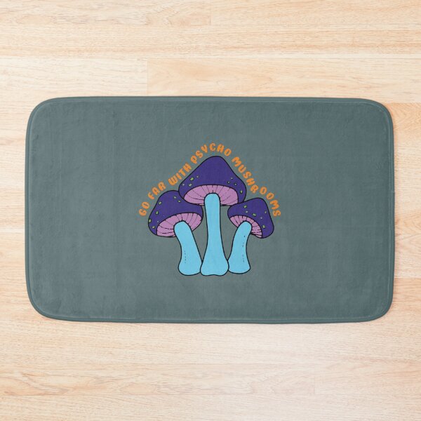 Item preview, Go far with psycho mushrooms in purple and green - Mushrooms puns designed and sold by GwynJohnsonzx.