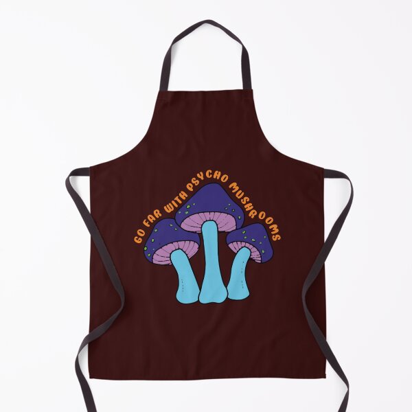 Item preview, Go far with psycho mushrooms in purple and green - Mushrooms puns designed and sold by GwynJohnsonzx.
