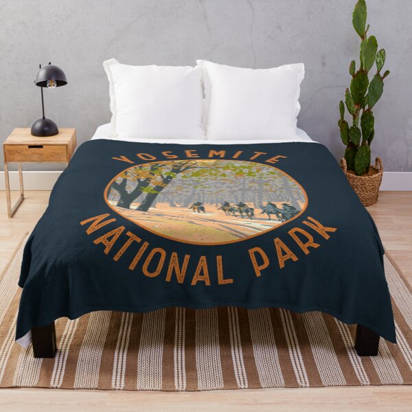 Item preview, Yosemite National Park Horseback Riding Retro Distressed Circle designed and sold by KrisSidDesigns.
