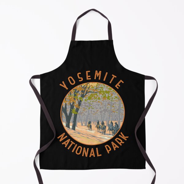 Item preview, Yosemite National Park Horseback Riding Retro Distressed Circle designed and sold by KrisSidDesigns.