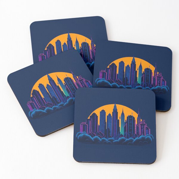 Item preview, River of Lights: Neon-Lit Cityscape Creating a Mesmerizing Reflection designed and sold by DesignArtEmpire.