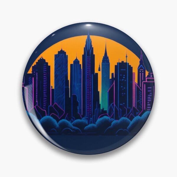 Item preview, River of Lights: Neon-Lit Cityscape Creating a Mesmerizing Reflection designed and sold by DesignArtEmpire.