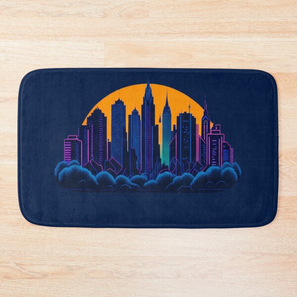 Item preview, River of Lights: Neon-Lit Cityscape Creating a Mesmerizing Reflection designed and sold by DesignArtEmpire.