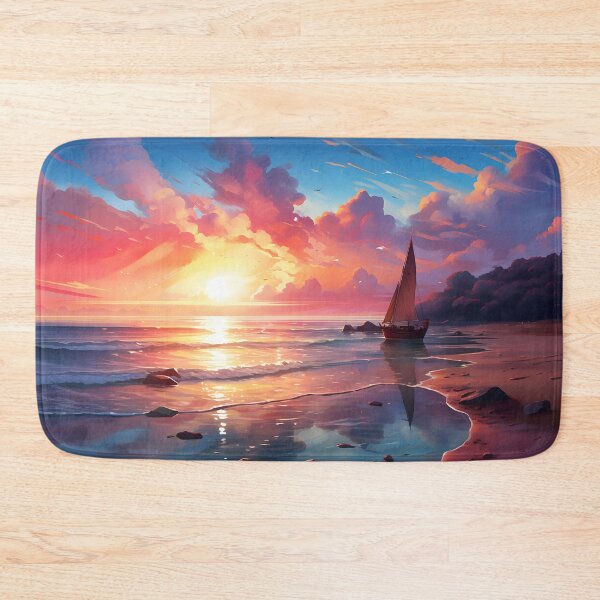 Item preview, Beachscape with Sailboat designed and sold by Maxouniverse.