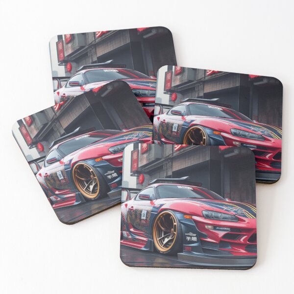 Item preview, Chinese cyberpunk city, red Toyota supra designed and sold by mikaws.