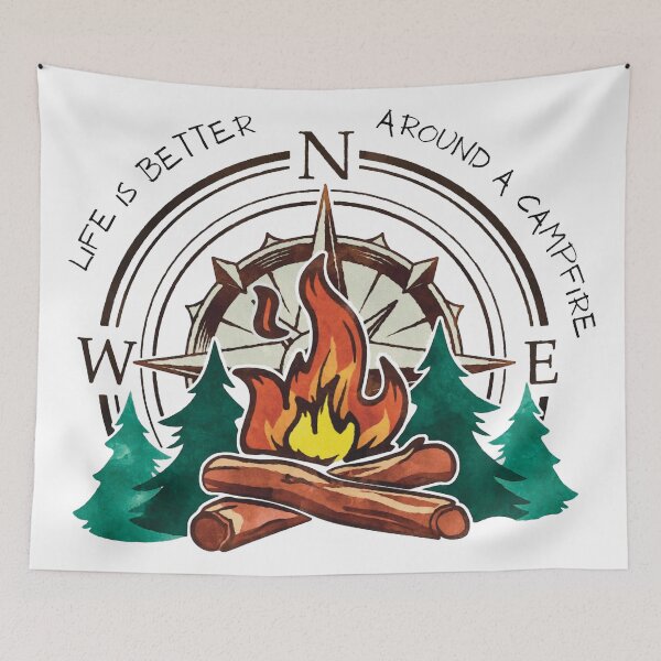 Item preview, Life is Better Around A Campfire designed and sold by SapphireCompass.