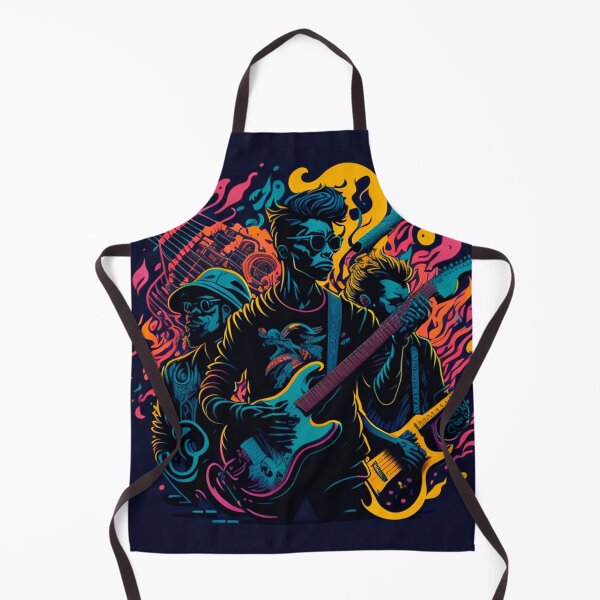 Item preview, Melodic Tapestry: Musicians Creating Harmony Amidst Swirling Notes designed and sold by DesignArtEmpire.