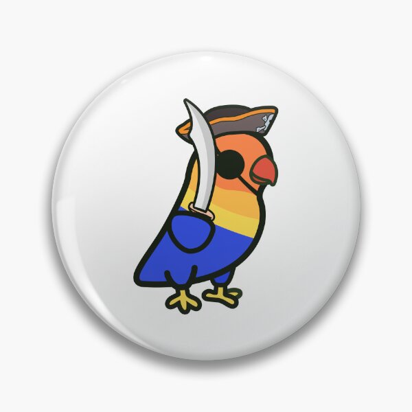 Item preview, Pirate parrot designed and sold by inksycutsy.