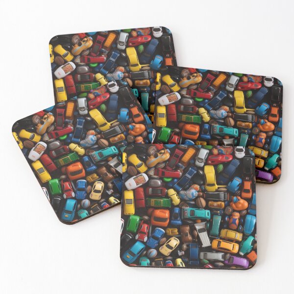 Item preview, Car Toys in Different Colors Seamless Pattern designed and sold by EvgeniiaSim.