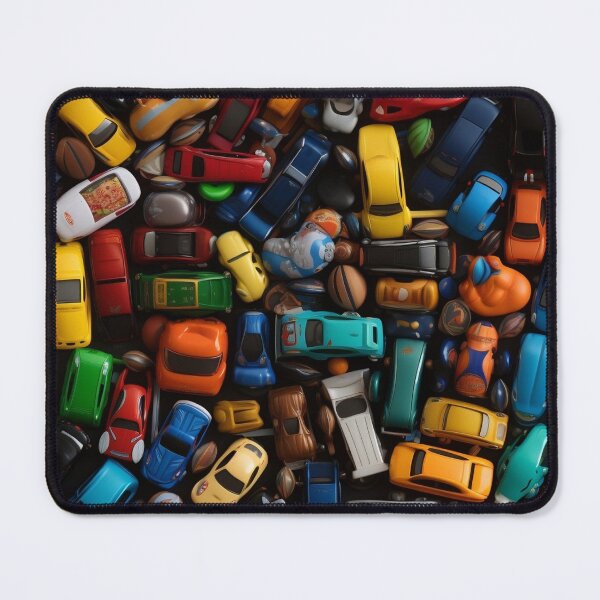 Item preview, Car Toys in Different Colors Seamless Pattern designed and sold by EvgeniiaSim.