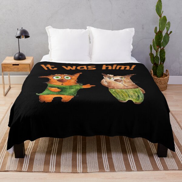 Item preview, It Was Him Funny Cats designed and sold by SunnyFunnyArt.