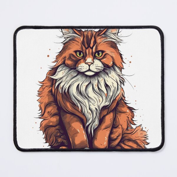 Item preview, Abstract Forest Cat Phone Case: Norweigian Feline designed and sold by DooodleGod.