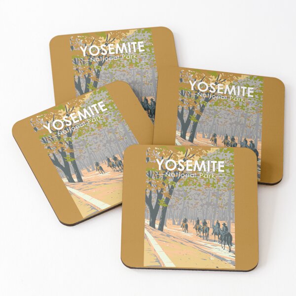 Item preview, Yosemite National Park Horseback Riding Travel Art Vintage designed and sold by KrisSidDesigns.