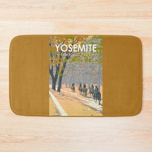 Item preview, Yosemite National Park Horseback Riding Travel Art Vintage designed and sold by KrisSidDesigns.