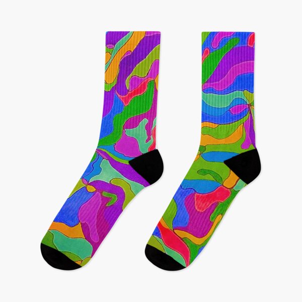 Item preview,  Abstract neon woven waves designed and sold by awsomepatterns.