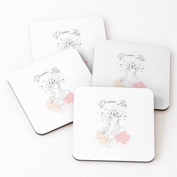 Item preview, Dream Big, Motivational, Inspirational, Creative, Cool, Trendy Line Drawing and Floral Design designed and sold by Mgibsonphoto.