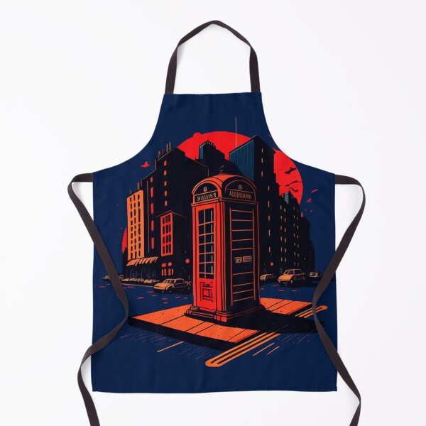 Item preview, Scarlet Respite: Solitude Found Classic Red Telephone Booth designed and sold by DesignArtEmpire.