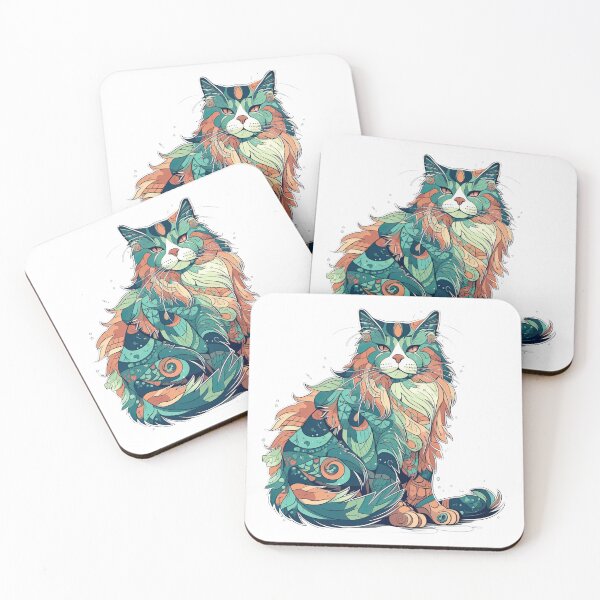 Item preview, Artistic Feline's Norwegian Forest Cat Designs - Top-notch AI-inspired artwork for breed lovers designed and sold by DooodleGod.