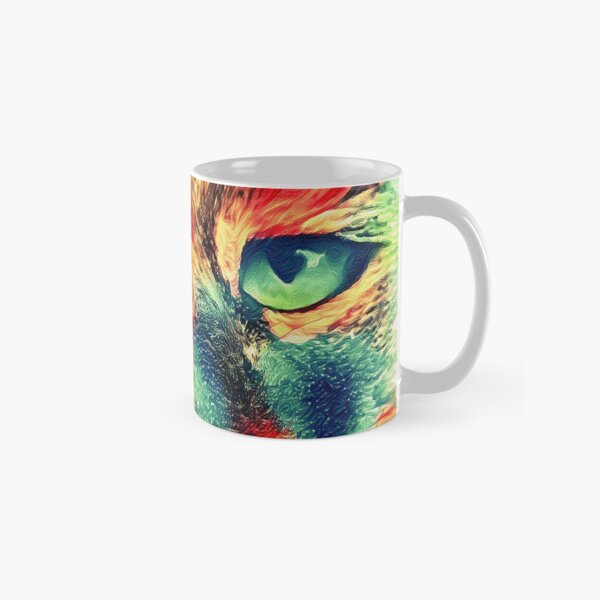 Artificial neural style wild cat Classic Mug