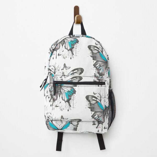 Item preview, Unique colorful butterfly with black and white forest background designed and sold by ridhifashion.