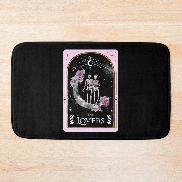 Item preview, The Lovers Tarot Card Design Pink designed and sold by ArtMeetsPizza.