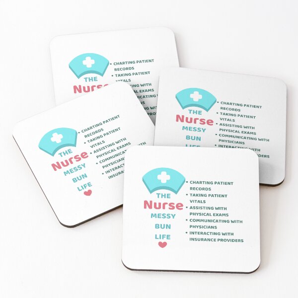 Item preview, Nurse Messy Bun Life Routine designed and sold by ShopULove.