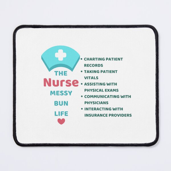 Item preview, Nurse Messy Bun Life Routine designed and sold by ShopULove.