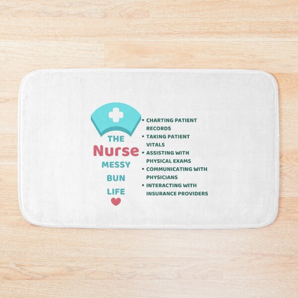 Item preview, Nurse Messy Bun Life Routine designed and sold by ShopULove.