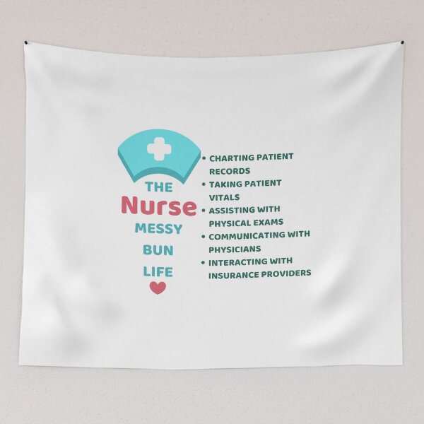 Item preview, Nurse Messy Bun Life Routine designed and sold by ShopULove.