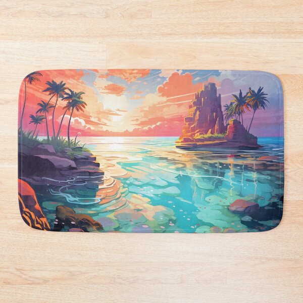 Item preview, Vibrant Tropical Riverscape designed and sold by Maxouniverse.